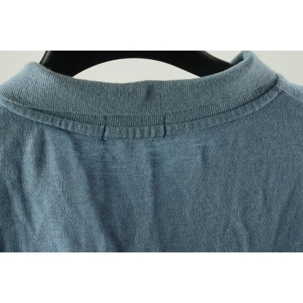 Polo Ralph Lauren Big Pony Men's 3XLT Short Sleeve Light Blue Pique Polo Shirt‎